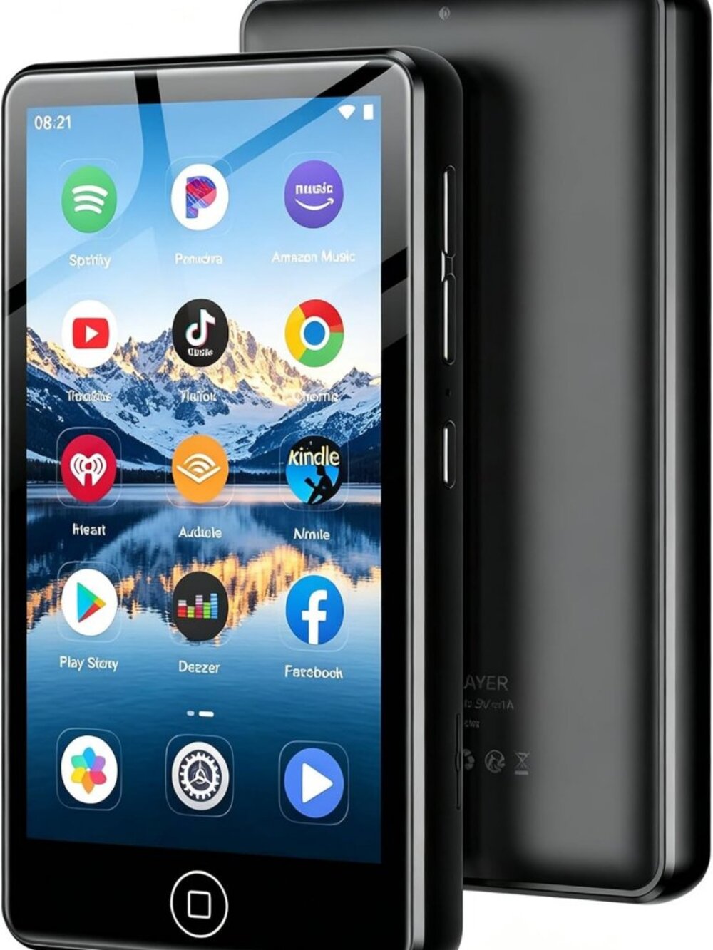 144GB Bluetooth MP3 Player with WiFi, Touchscreen, Supports 512GB, Android Music